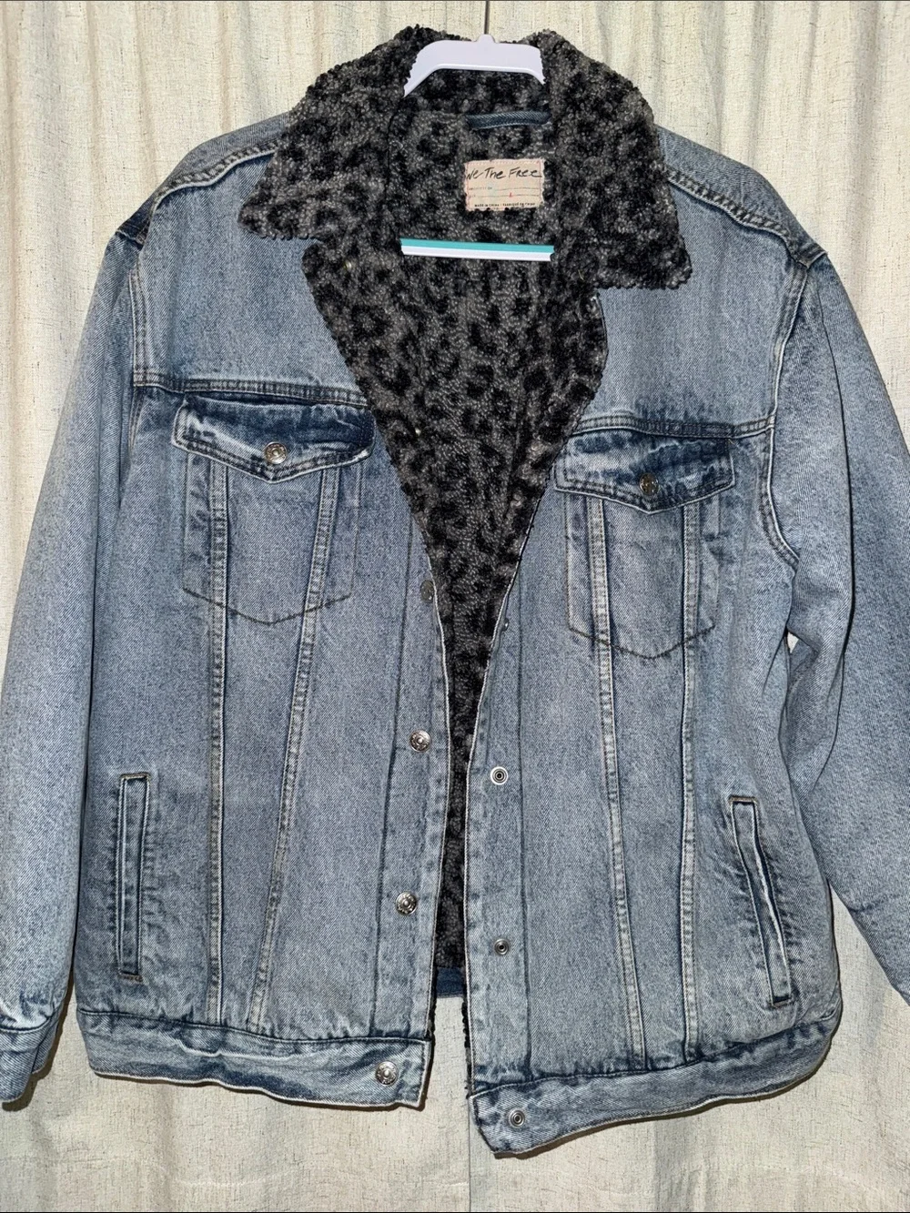 ✨ SALE ✨ Free People Wild Ones Sherpa Denim Jacket